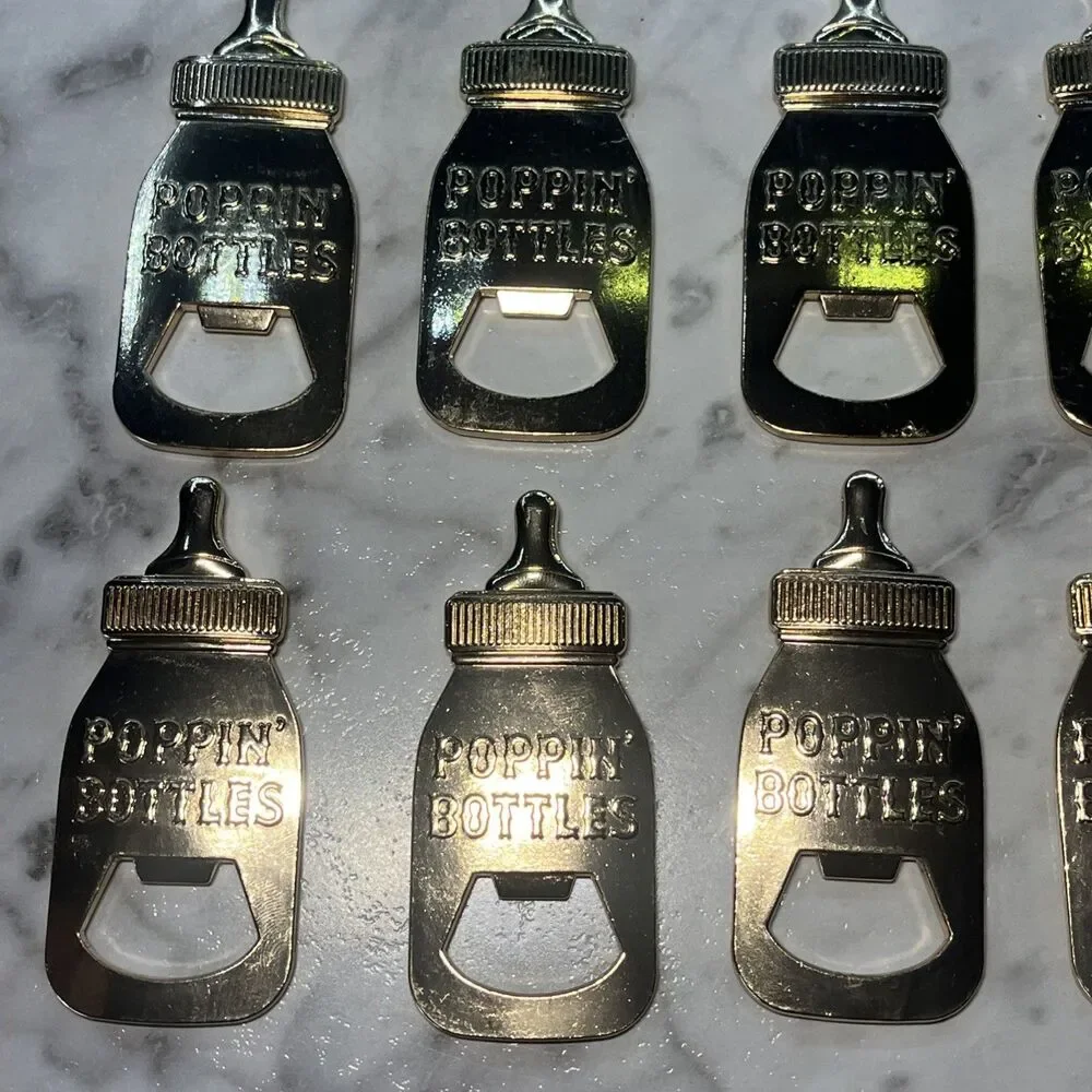 Baby Bottle Openers for Baby Shower Party Favors, Gifts keepsake, boys 24 piece